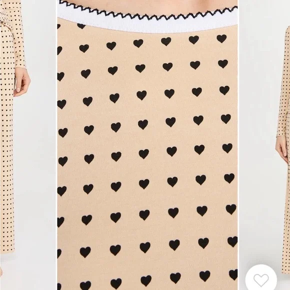 Cozyland by Morgan Lane - Ellie PJ Set Latte Hearts - Picture 3 of 6